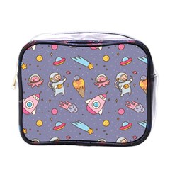 Outer Space Seamless Background Mini Toiletries Bag (One Side)