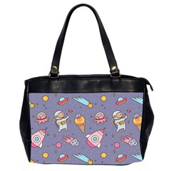 Outer Space Seamless Background Oversize Office Handbag (2 Sides)