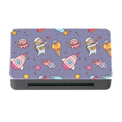 Outer Space Seamless Background Memory Card Reader with CF