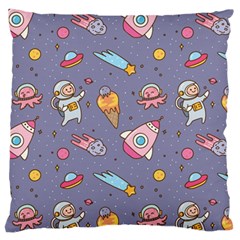 Outer Space Seamless Background Large Cushion Case (Two Sides)