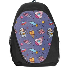 Outer Space Seamless Background Backpack Bag