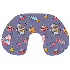 Outer Space Seamless Background Travel Neck Pillow