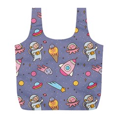 Outer Space Seamless Background Full Print Recycle Bag (L)