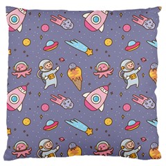 Outer Space Seamless Background Large Flano Cushion Case (One Side)