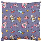 Outer Space Seamless Background Large Flano Cushion Case (Two Sides) Front