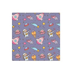 Outer Space Seamless Background Satin Bandana Scarf