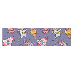 Outer Space Seamless Background Satin Scarf (Oblong)