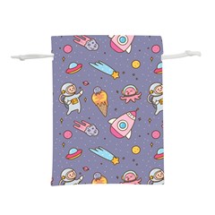 Outer Space Seamless Background Lightweight Drawstring Pouch (S)