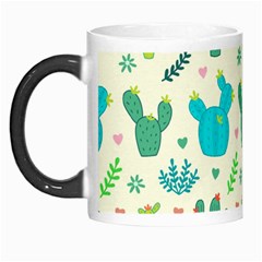 Cactus Succulents Floral Seamless Pattern Morph Mugs by Vaneshart