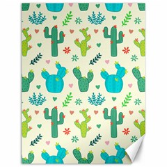 Cactus Succulents Floral Seamless Pattern Canvas 12  X 16  by Vaneshart