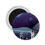 Alien Astronaut Scene 2.25  Magnets Front