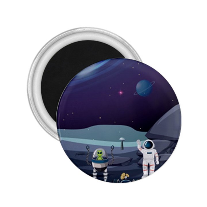 Alien Astronaut Scene 2.25  Magnets