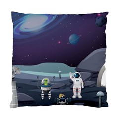 Alien Astronaut Scene Standard Cushion Case (one Side) by Vaneshart