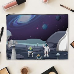 Alien Astronaut Scene Cosmetic Bag (xl) by Vaneshart