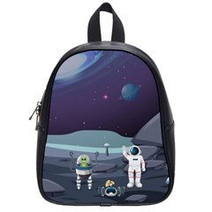 Alien Astronaut Scene School Bag (small) by Vaneshart