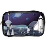 Alien Astronaut Scene Toiletries Bag (Two Sides) Back