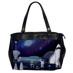 Alien Astronaut Scene Oversize Office Handbag by Vaneshart