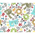 Seamless Pattern Vector With Funny Robots Cartoon Deluxe Canvas 14  x 11  (Stretched) 14  x 11  x 1.5  Stretched Canvas