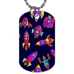 Space Patterns Dog Tag (two Sides) by Vaneshart