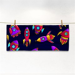 Space Patterns Hand Towel by Vaneshart