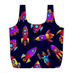 Space Patterns Full Print Recycle Bag (l) by Vaneshart