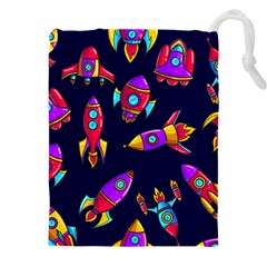 Space Patterns Drawstring Pouch (5xl) by Vaneshart