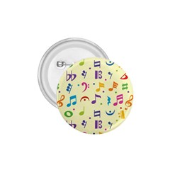 Seamless Pattern Musical Note Doodle Symbol 1 75  Buttons by Vaneshart