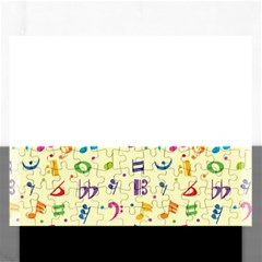 Seamless Pattern Musical Note Doodle Symbol Rectangular Jigsaw Puzzl by Vaneshart