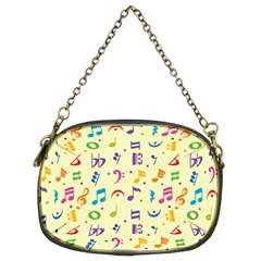 Seamless Pattern Musical Note Doodle Symbol Chain Purse (two Sides) by Vaneshart