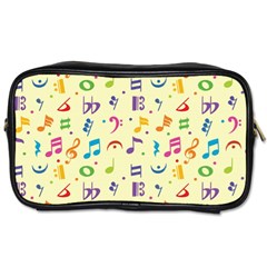 Seamless Pattern Musical Note Doodle Symbol Toiletries Bag (one Side) by Vaneshart