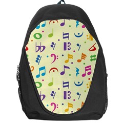 Seamless Pattern Musical Note Doodle Symbol Backpack Bag by Vaneshart