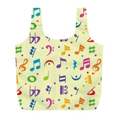 Seamless Pattern Musical Note Doodle Symbol Full Print Recycle Bag (l) by Vaneshart