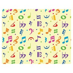 Seamless Pattern Musical Note Doodle Symbol Double Sided Flano Blanket (medium)  by Vaneshart