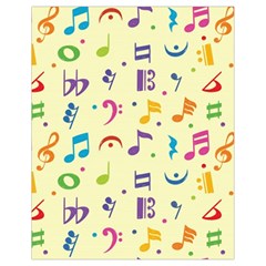 Seamless Pattern Musical Note Doodle Symbol Drawstring Bag (small) by Vaneshart