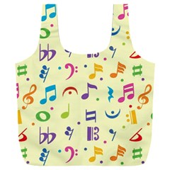 Seamless Pattern Musical Note Doodle Symbol Full Print Recycle Bag (xxxl) by Vaneshart