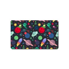 Cosmos Ufo Concept Seamless Pattern Magnet (name Card) by Vaneshart