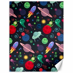 Cosmos Ufo Concept Seamless Pattern Canvas 12  X 16  by Vaneshart