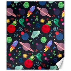 Cosmos Ufo Concept Seamless Pattern Canvas 20  X 24  by Vaneshart