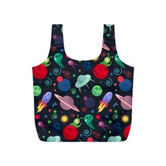 Cosmos Ufo Concept Seamless Pattern Full Print Recycle Bag (s) by Vaneshart