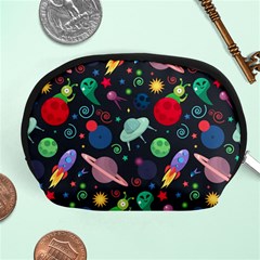 Cosmos Ufo Concept Seamless Pattern Accessory Pouch (medium) by Vaneshart