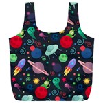 Cosmos Ufo Concept Seamless Pattern Full Print Recycle Bag (XXXL) Front