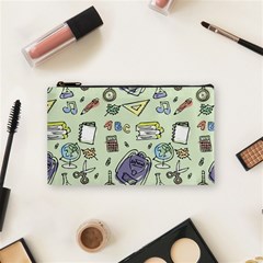 Hand Drawn Pattern School Cosmetic Bag (small) by Vaneshart