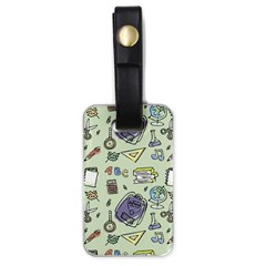 Hand Drawn Pattern School Luggage Tag (one Side) by Vaneshart