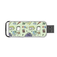 Hand Drawn Pattern School Portable Usb Flash (one Side) by Vaneshart