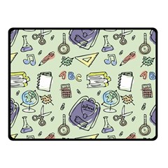 Hand Drawn Pattern School Double Sided Fleece Blanket (small)  by Vaneshart