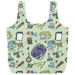 Hand Drawn Pattern School Full Print Recycle Bag (XL) Front