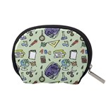 Hand Drawn Pattern School Accessory Pouch (Small) Back