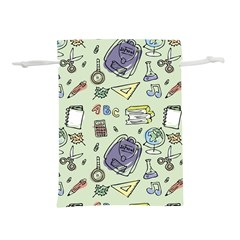 Hand Drawn Pattern School Lightweight Drawstring Pouch (l) by Vaneshart