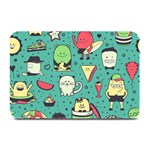 Seamless Pattern With Funny Monsters Cartoon Hand Drawn Characters Unusual Creatures Plate Mats 18 x12  Plate Mat