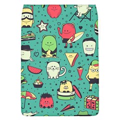 Seamless Pattern With Funny Monsters Cartoon Hand Drawn Characters Unusual Creatures Removable Flap Cover (l) by Vaneshart